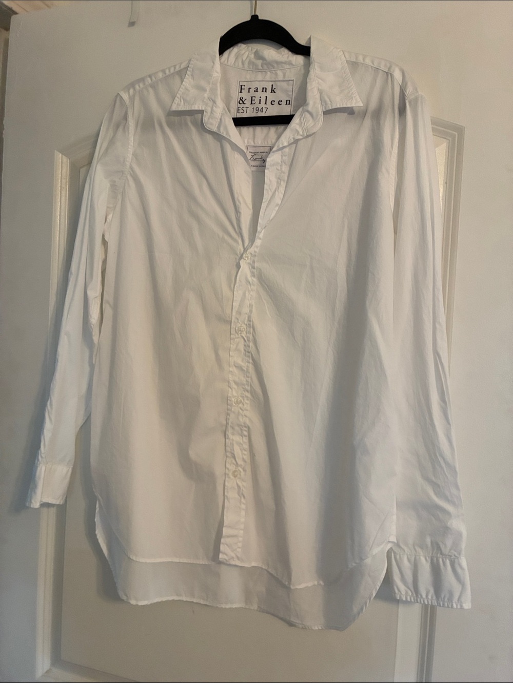 Frank & Eileen “Frank” White Long-Sleeve Casual Button-Down Shirt - L